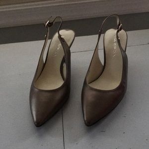 Via Spiga gold heels